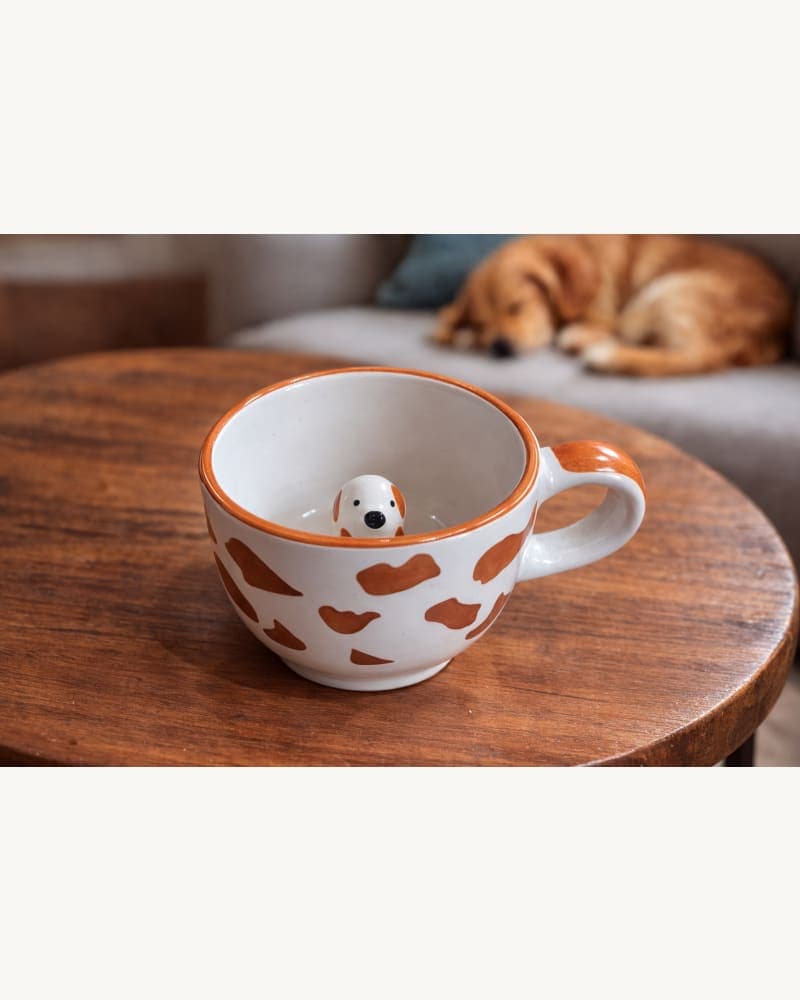 3D Dog Mug | Dog Mug | Dog Coffee Mug | Coffee Mug | Gift Mug | Pintresty Mug | Dog Figurine