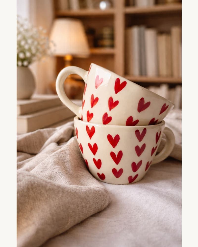 Read Heart Mug | Heart Coffee Mug | Cute Heart Mug | Gift Mug | Pintresty Mug | Handmade Mug | Heart Surprise Mug | Diamong Mug